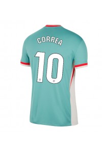 Atletico Madrid Angel Correa #10 Voetbaltruitje Uit tenue 2024-25 Korte Mouw